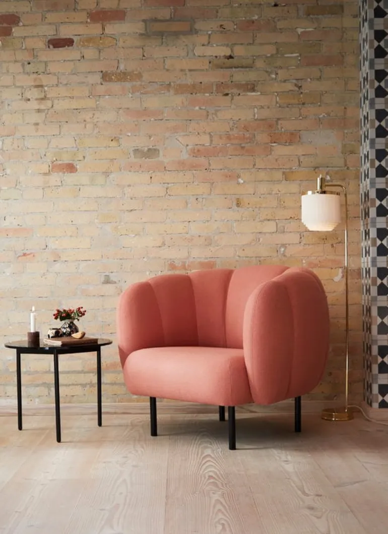 Warm Nordic From Above side table, 52 cm, grey - black