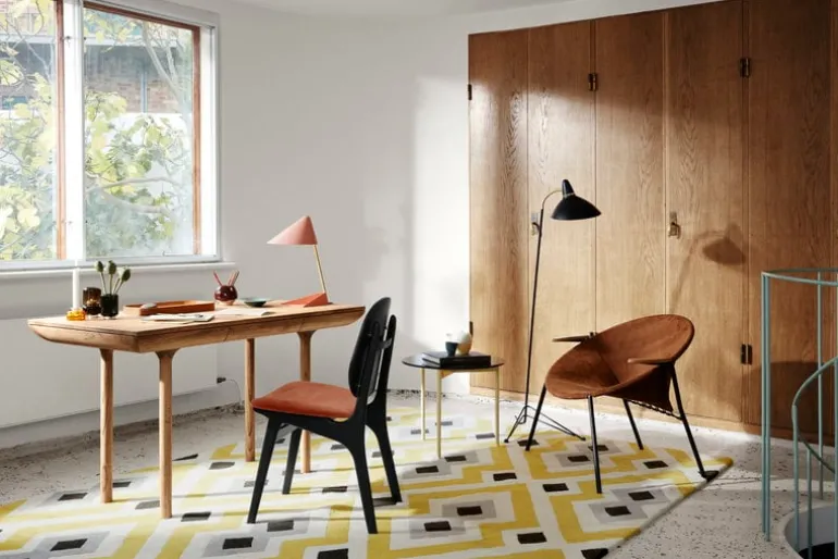 Warm Nordic From Above side table, 52 cm, brown - yellow