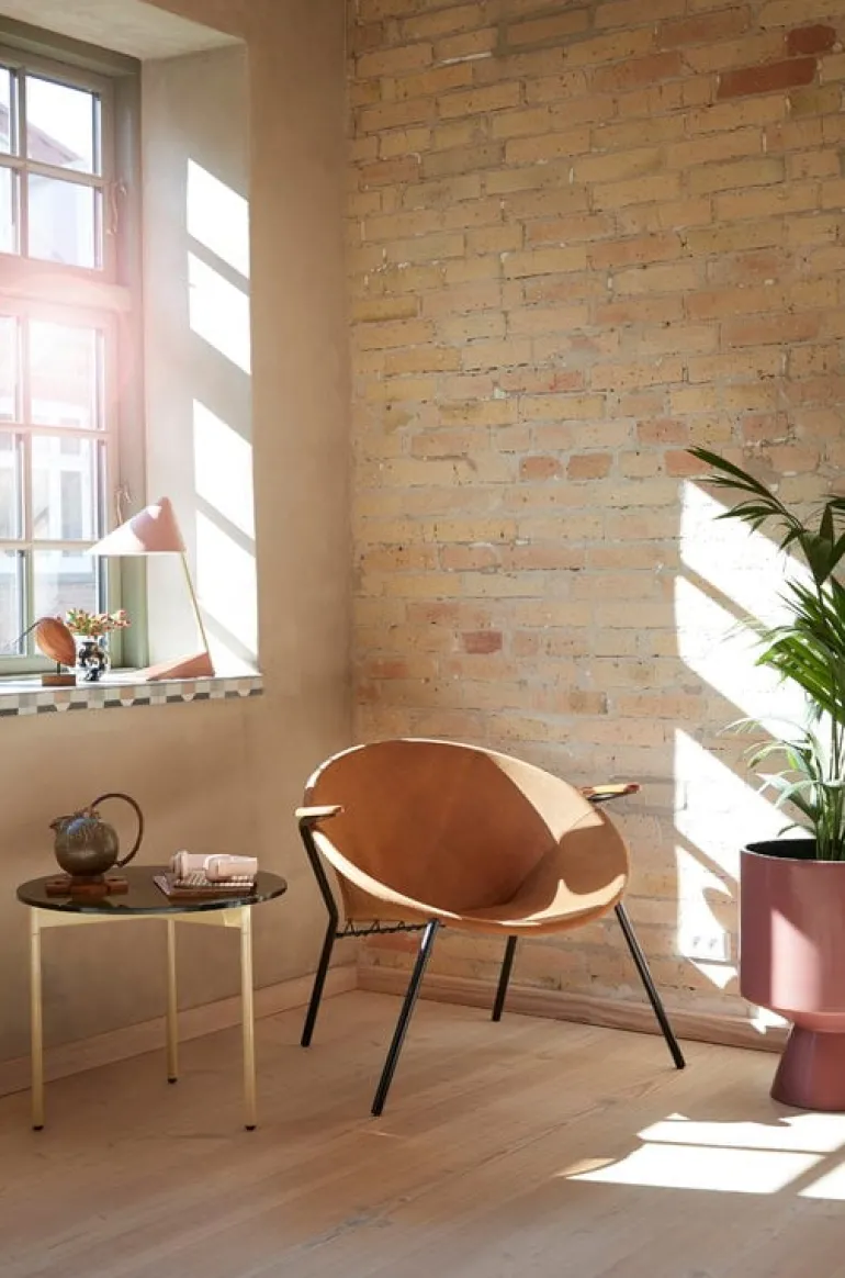 Warm Nordic From Above side table, 52 cm, brown - yellow