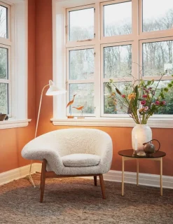 Warm Nordic From Above side table, 52 cm, brown - yellow