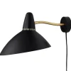 Warm Nordic Lightsome wall lamp, black