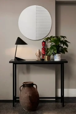 Warm Nordic Masquerade mirror, round