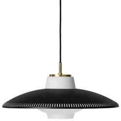 Warm Nordic Opal Shade pendant, black