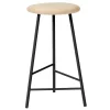 Warm Nordic Pebble bar stool, 65 cm, oiled ash - black