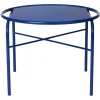 Warm Nordic Secant coffee table, round, cobalt blue