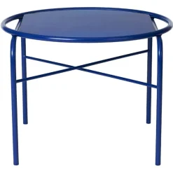 Warm Nordic Secant coffee table, round, cobalt blue