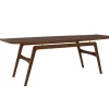 Warm Nordic Surfboard coffee table, walnut