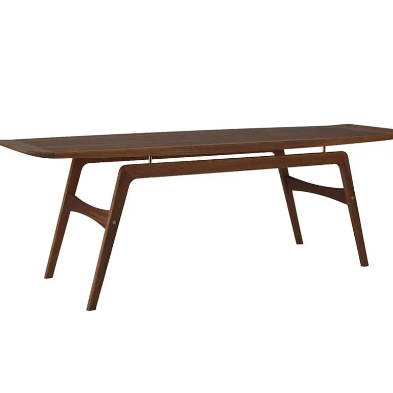 Warm Nordic Surfboard coffee table, walnut