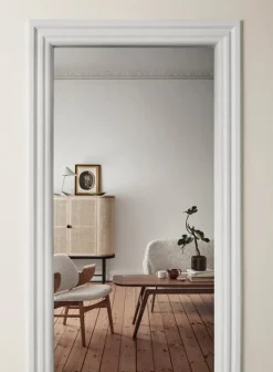 Warm Nordic Surfboard coffee table, walnut