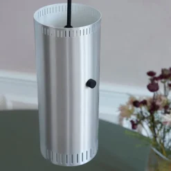 Warm Nordic Trombone Cylinder pendant, aluminium