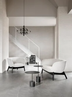 Wendelbo Calibre side table, high, black - Nero Marquina marble