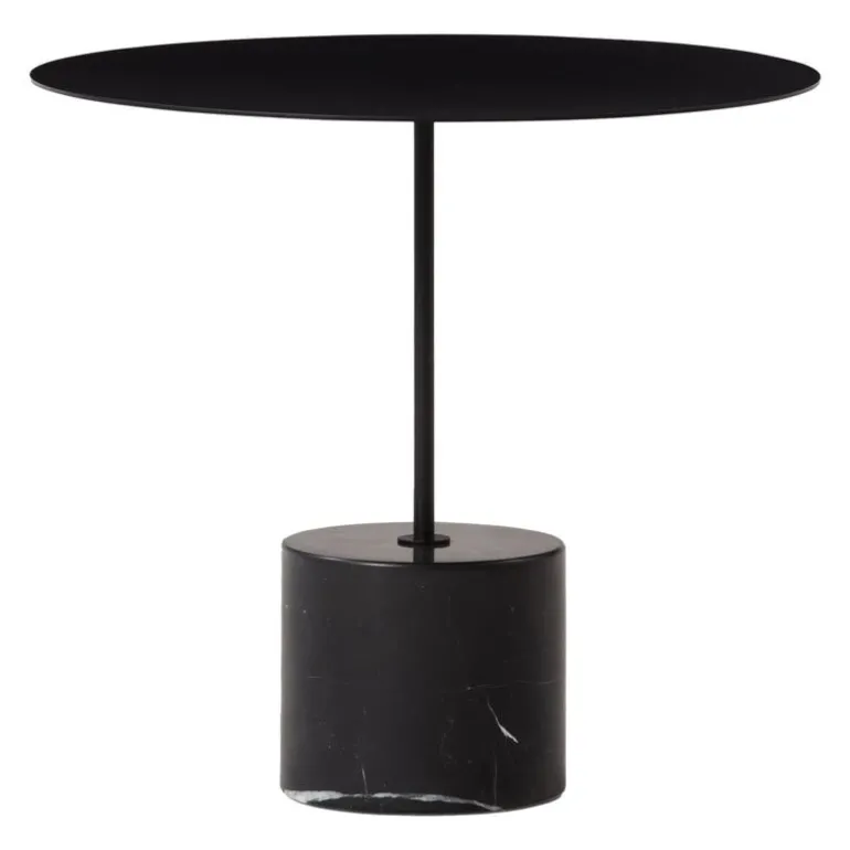 Wendelbo Calibre side table, low, black - Nero Marquina marble