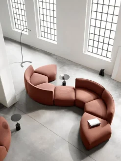 Wendelbo Calibre side table, low, black - Nero Marquina marble