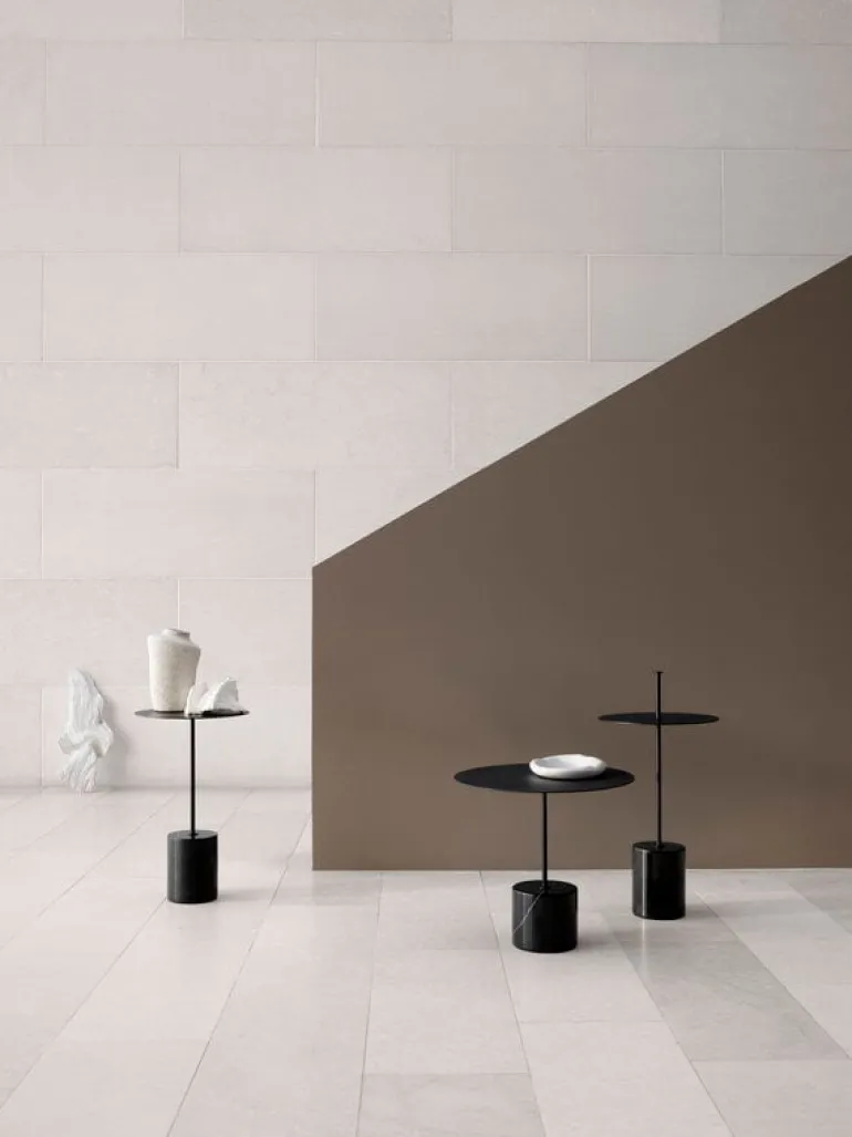 Wendelbo Calibre side table, low, black - Nero Marquina marble