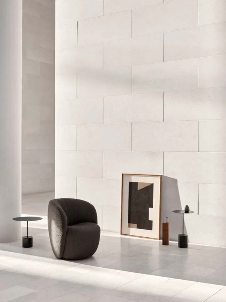 Wendelbo Calibre side table, low, black - Nero Marquina marble