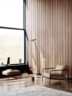 Wendelbo Calibre side table w. handle, high, black - Nero Marquina marble