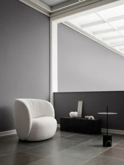 Wendelbo Calibre side table w. handle, high, black - Nero Marquina marble