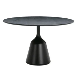 Wendelbo Coin dining table, 120 cm, black - oak black