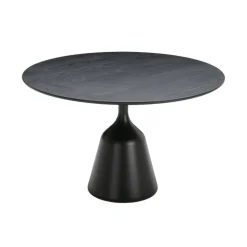 Wendelbo Coin dining table, 120 cm, black - oak black
