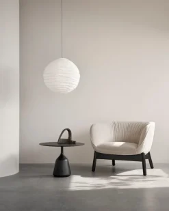 Wendelbo Coin side table, low, black - black laminate