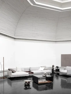 Wendelbo Expose coffee table, medium, brown glass - Emperador marble