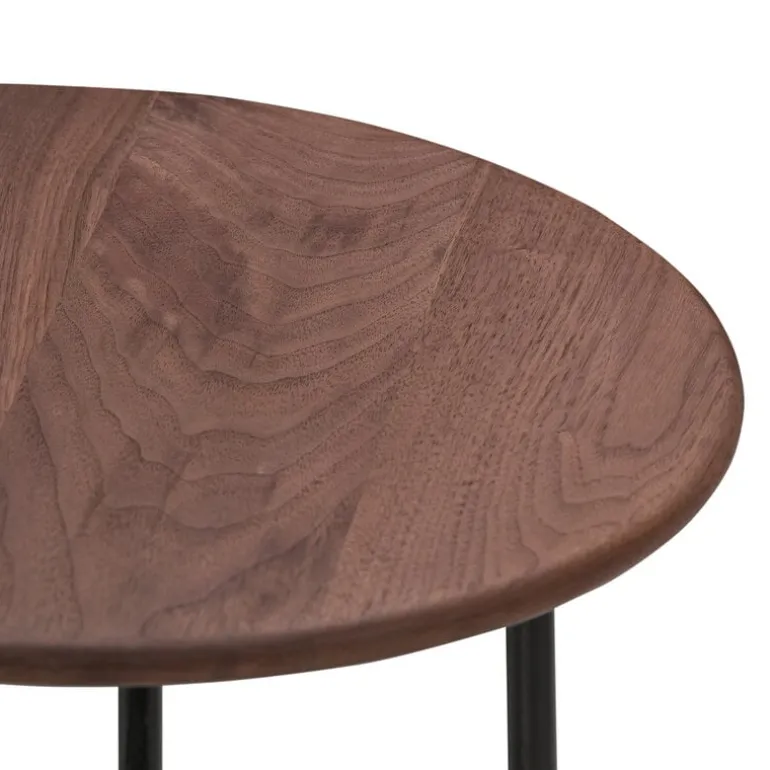 Wendelbo Floema coffee table, small, black - walnut