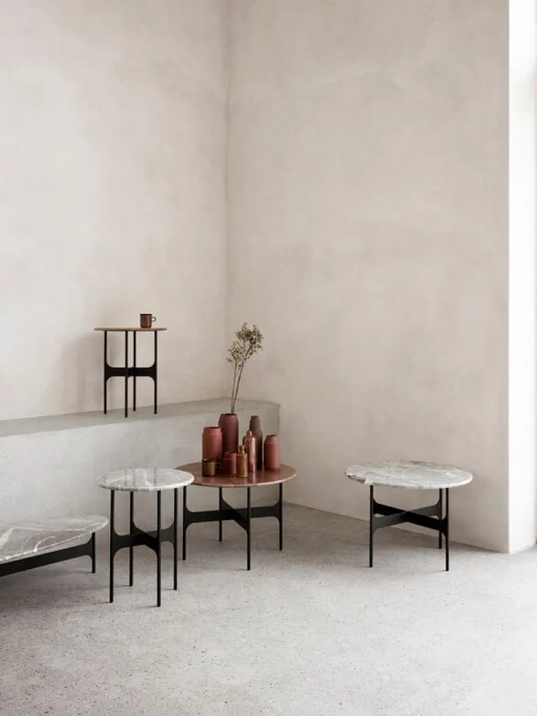 Wendelbo Floema coffee table, small, black - walnut