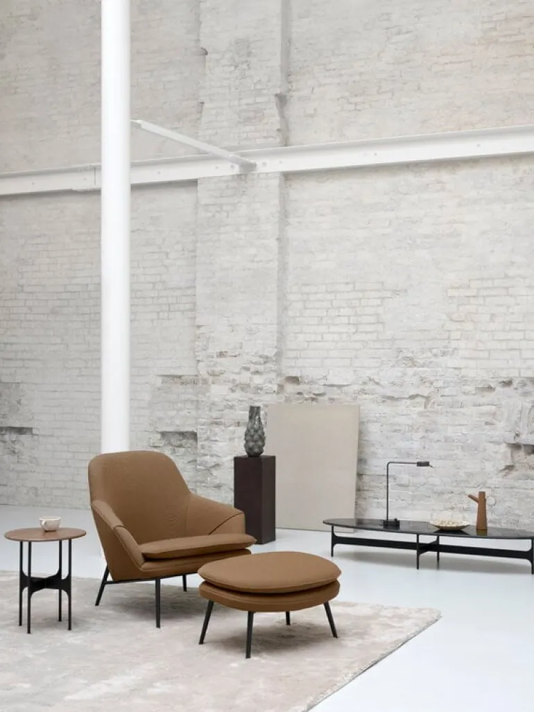 Wendelbo Floema coffee table, small, black - walnut