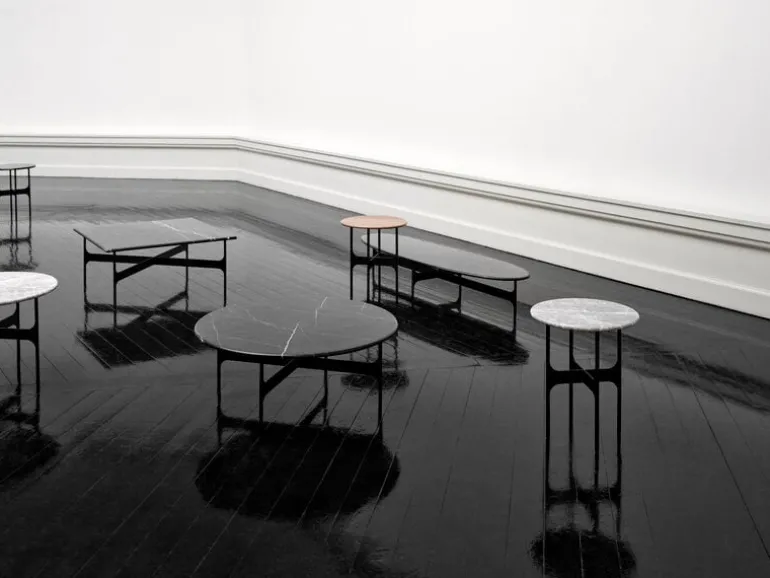 Wendelbo Floema coffee table, small, black - walnut