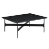Wendelbo Floema square sofa table, black - black marble