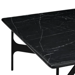 Wendelbo Floema square sofa table, black - black marble