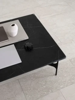 Wendelbo Floema square sofa table, black - black marble