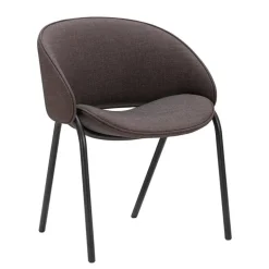 Wendelbo Folium dining chair, brown - Remix 3 356 dark brown