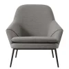 Wendelbo Hug lounge chair, black - Remix 2 123 grey