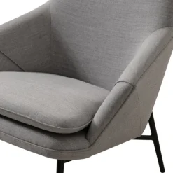 Wendelbo Hug lounge chair, black - Remix 2 123 grey