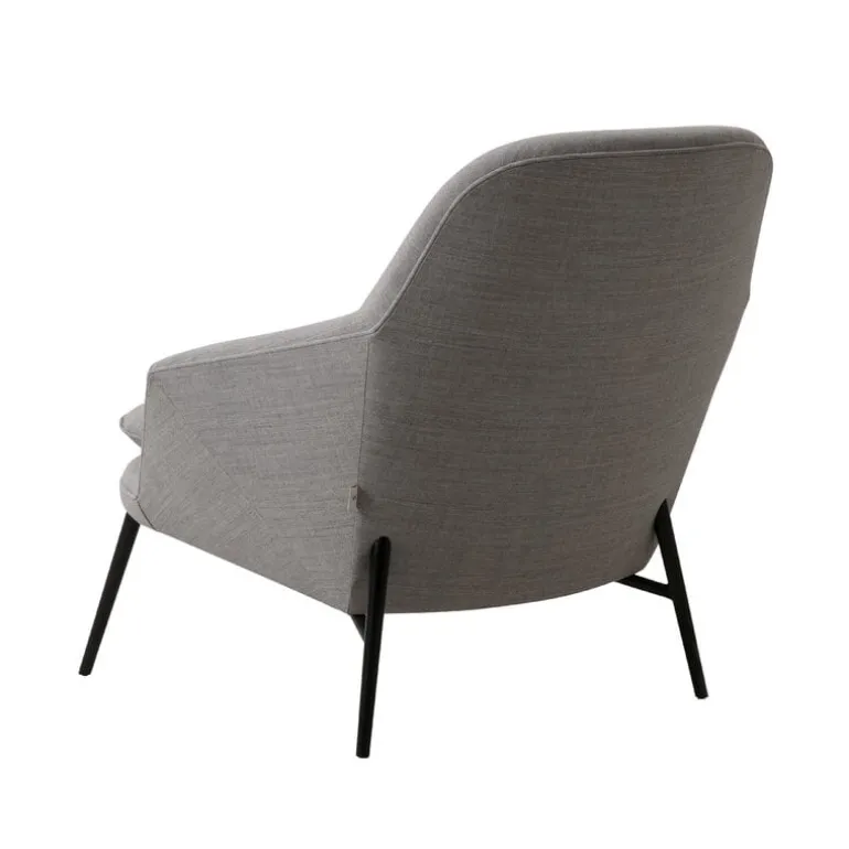Wendelbo Hug lounge chair, black - Remix 2 123 grey