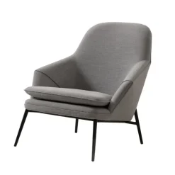 Wendelbo Hug lounge chair, black - Remix 2 123 grey