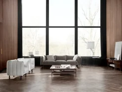 Wendelbo Kite 3-seater sofa, black stained oak - Roco 08