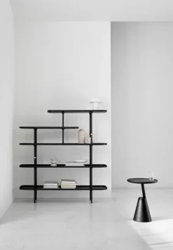 Wendelbo Mate side table, black stained oak