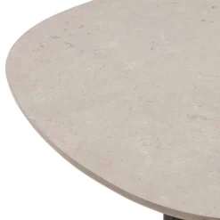 Wendelbo Ovata dining table, black oak - Jura grey limestone