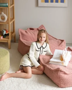 Wigiwama Beanbag chair, guava pink