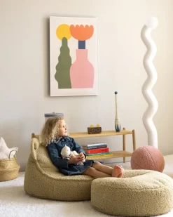 Wigiwama Bear beanbag chair, matcha