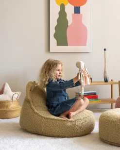 Wigiwama Bear beanbag chair, matcha