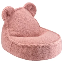 Wigiwama Bear beanbag chair, guava pink