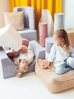 Wigiwama Square ottoman, brown sugar