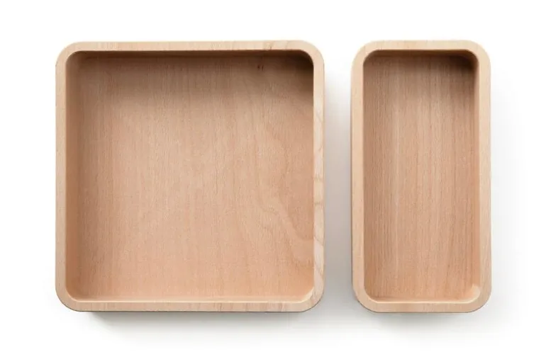 Wooden Offcuts Boxette box set, oiled beech