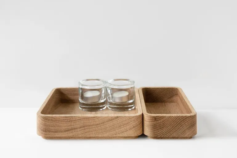 Wooden Offcuts Boxette box set, oiled oak