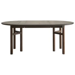 Wooden SJL extendable table, 120-180 cm, smoked beech