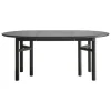 Wooden SJL extendable table, 120-180 cm, black beech