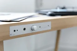 Wooden Turntable record player, oak